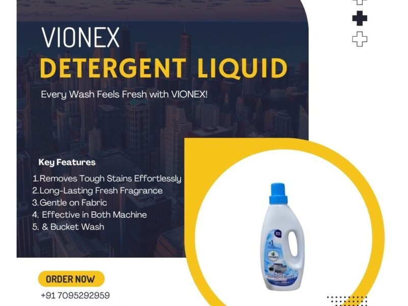 VIONEX Detergent Liquid – Tough on Stains, Gentle on Clothes!