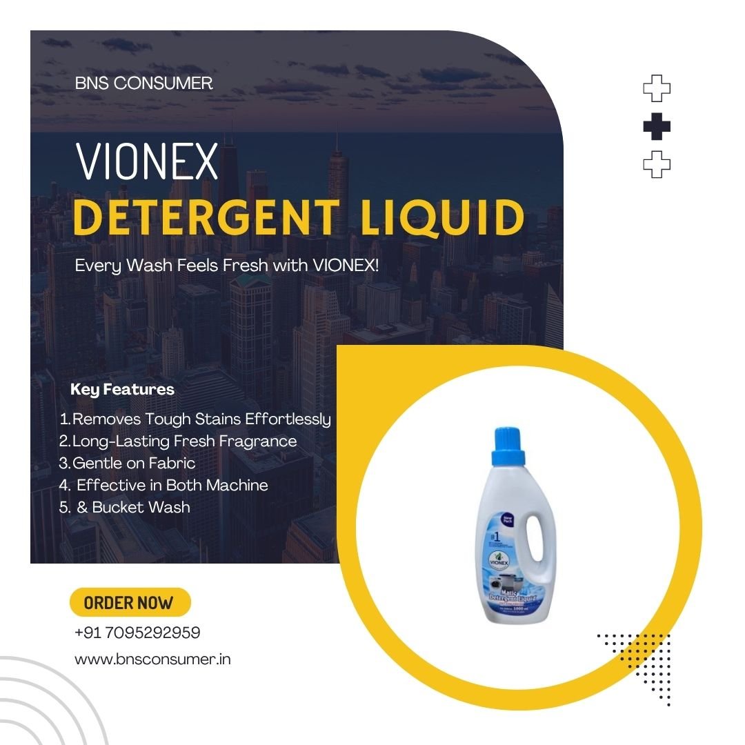 VIONEX Detergent Liquid – Tough on Stains, Gentle on Clothes!